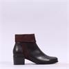 Regarde Le Ciel Jolene Cuff Block Heel - Brown Leather